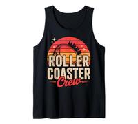 Roller Coaster Crew Retro Theme Amusement Park Design Tank Top