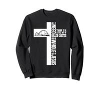 Roller Coaster Cross Christian Faith All I Need Today Is A Sweatshirt