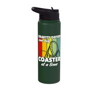 Roller Coaster Enthusiast Roller Coasters Stainless Steel Insulated Water Bottle