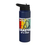 Roller Coaster Enthusiast Roller Coasters Stainless Steel Insulated Water Bottle