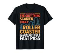 Roller Coaster Fast Pass Theme Park T-Shirt