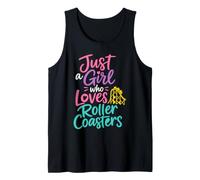 Roller Coaster Girl Theme Park Tank Top