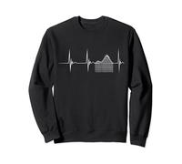 Roller Coaster Heartbeat EKG Pulsline Thrillseekers Sweatshirt