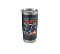 Roller Coaster How Many Roller Coaster Rides Does A Person Stainless Steel Insulated Tumbler
