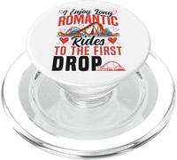 Roller Coaster I Enjoy Long Romantic Rides To The First Drop PopSockets PopGrip for MagSafe