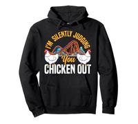 Roller Coaster I'm Silently Judging You Chicken Out Pullover Hoodie