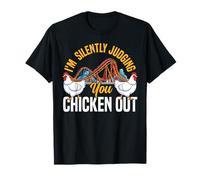 Roller Coaster I'm Silently Judging You Chicken Out T-Shirt