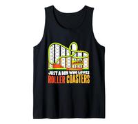 Roller Coaster Kids Boy Who Loves Rollercoasters Tank Top