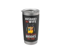 Roller Coaster Marriage Wedding Vintage Husband & Wife Stainless Steel Insulated Tumbler