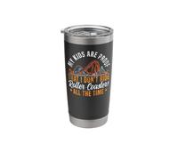 Roller Coaster Mom Dad Mother Father My Kids are Proof that Stainless Steel Insulated Tumbler