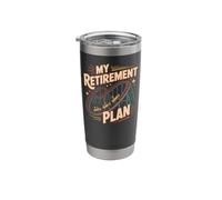 Roller Coaster Retired Retro Vintage My Retirement Plan Stainless Steel Insulated Tumbler