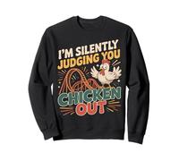 Roller Coaster Retro Vintage I'm Silently Judging You Sweatshirt
