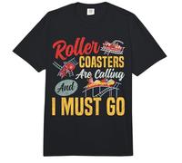 Roller Coaster Roller Coasters are Calling and I Must Go Comfort Colors Adult Heavyweight T-Shirt