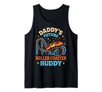Roller Coaster Toddler Daddy's Future Roller Coaster Buddy Tank Top