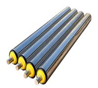 Roller Conveyor with 50-60mm Diameter Steel Rollers Lengths 200-1000mm Easy Assembly 4 Pieces (50mm/2in 700mm/27.6in) Ideal for Material Handling