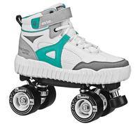 Roller Derby Elite Glidr Sneaker Skate White/Teal Size Mens7/Womens8