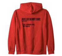 Roller Derby Girl Definition Funny Women Roller Derby Zip Hoodie