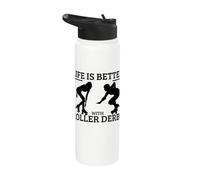 Roller Derby Girl Life is Better with Roller Derby Stainless Steel Insulated Water Bottle