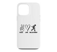Roller Derby Girl Peace Love Roller Derby Case for iPhone 13 Pro Max