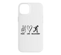 Roller Derby Girl Peace Love Roller Derby Case for iPhone 14 Plus