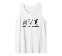 Roller Derby Girl Peace Love Roller Derby Tank Top