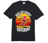 Roller Derby Hits Different Retro Sunset Comfort Colors Adult Heavyweight T-Shirt