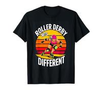 Roller Derby Hits Different Retro Sunset T-Shirt