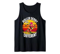 Roller Derby Hits Different Retro Sunset Tank Top
