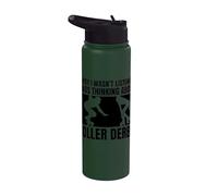 Roller Derby Player Sorry I Wasn't Listening Roller Derby Stainless Steel Insulated Water Bottle