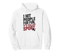 Roller Derby Saying: I Hit People For Fun, It's Called Sport Pullover Hoodie