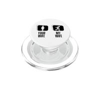 Roller Derby Your Wife My Wife Husband Funny Roller Derby PopSockets PopGrip for MagSafe