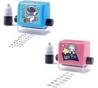 Roller Digital Teaching Stamp, Reusable Calculation Math Educational Toy Stamp, Teaching Math Practice Questions Within 100 for Addition Subtraction Multiplication Division (Addition + Subtraction)