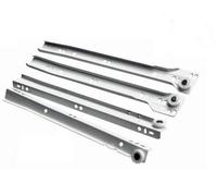 Roller Drawer Slides/Runners Bottom Fix Metal White Size 600mm (10pairs)