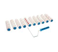 ROLLER FRAME & 10 MEDIUM PILE SLEEVES 254mm EMULSION PAINT PAINTS DECORATING