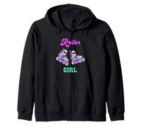 Roller Girl Inline Skating Roller Blades Derby Skater Sport Zip Hoodie