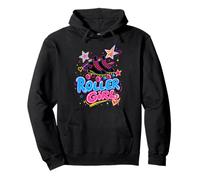 Roller Girl Roller Skating Skate Retro 80s Skater Pullover Hoodie