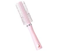 Roller Hairbrush Short Hair Pink ABS for Blow Dry Styling | Smooth Dots Finish, Design, Scalp Friendly Tips, for Fine Hair and Volume Boost Daily