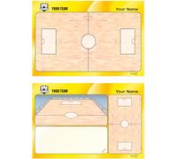 ROLLER HOCKEY Coach Tactical Board. Double-sided, suitable for dry erase marker. Personalized with color, crest or logo, name, and club. (STANDARD)