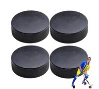 Roller Hockey Puck - PU 7.5x7.5x2.5cm | Indoor Hockey Puck 4 Pack 3" Diameter 1" Thick | Lightweight Practice And Training Hockeey Pucks For Children And Adults Indoor Use