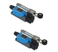 Roller Lever Limit Switch Compatible with ME-8108, 250V 5A 1NO+1NC Waterproof Dustproof Switch for Industrial Automation (2 Pack)