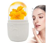 Roller Massager, Ic-e Roller for Fac-e, Ic-e Roll-er for Face, Eyes and Neck,Reusable Massage Silicone Ice Mold, Firming Relaxation Face I-ce Ro-ller Fo-r Home, Travel, Beauty Routine