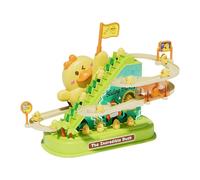 Roller Mountain Toy Duck | Electric Ducks Chasing Track Play Set | Cartoon Duck Climbing Stairs Race Track for Children, Child