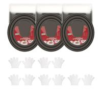 Roller Paint, 3 Pcs White Wall Paint with Five Pairs of Gloves, Portable, Fast Drying Touch Up, Wall Repair Paste Roller for Graffiti Scratches, Stains, Cracks