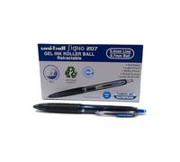 Roller pen - Uni-Ball - Signo UMN-207E - Blue gel ink - 0.7 mm tip - Box of 12