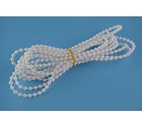 ROLLER ROMAN BLIND 4.5MM BALL WHITE CHAIN - SOLD BY THE METRE (2MM THIN)