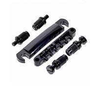 Roller Saddle Tune-O-Matic Guitar Bridge Tailpiece for Gibson LP Les Paul Electric Guitar Replacement Bridge Parts (Black)