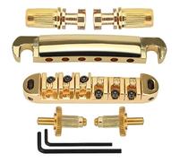 Roller Saddle Tune O Matic Guitar Bridge With 2 Studs For Electric Guitar Guitar Parts Accessories Silver Black(Golden)