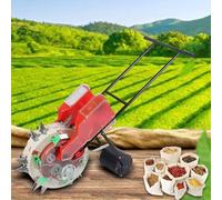 roller seeder, Hand-Push Garden Seeder for Farmer, Manual Roller Seeding and Fertilizer Applicator, Row Corn Planter(5 mouths)