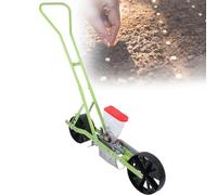 roller seeder, Hand PushManual Farmer Pushes Vegetable Planter Peanut Corn Bean , Adjustable Plant Spacing Spreader(1row)