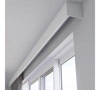 Roller Shade with Track System for Ceiling or Wall Mount, Decorative Panel with Hidden Rod, Enhances Home Decor Elegance